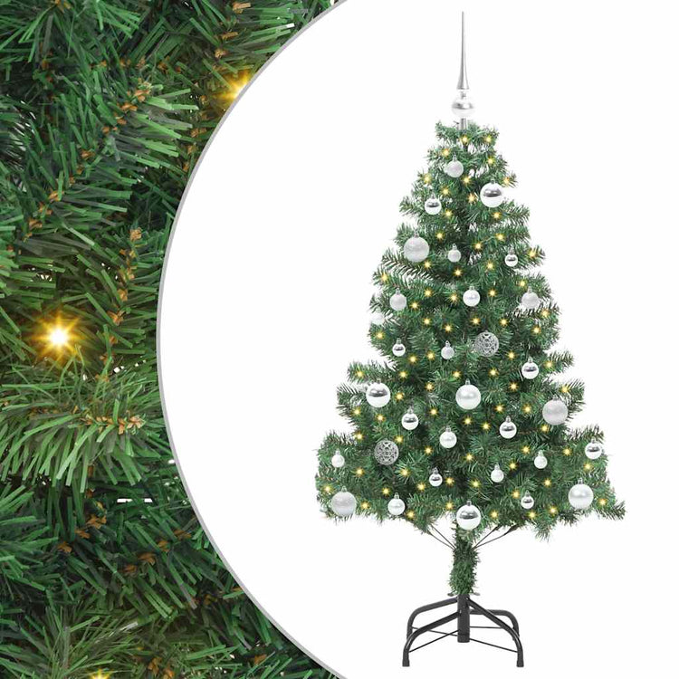 VidaXL Weihnachtsbaum mit 150 LEDs mit standardmäßigem grünem 150 cm PVC