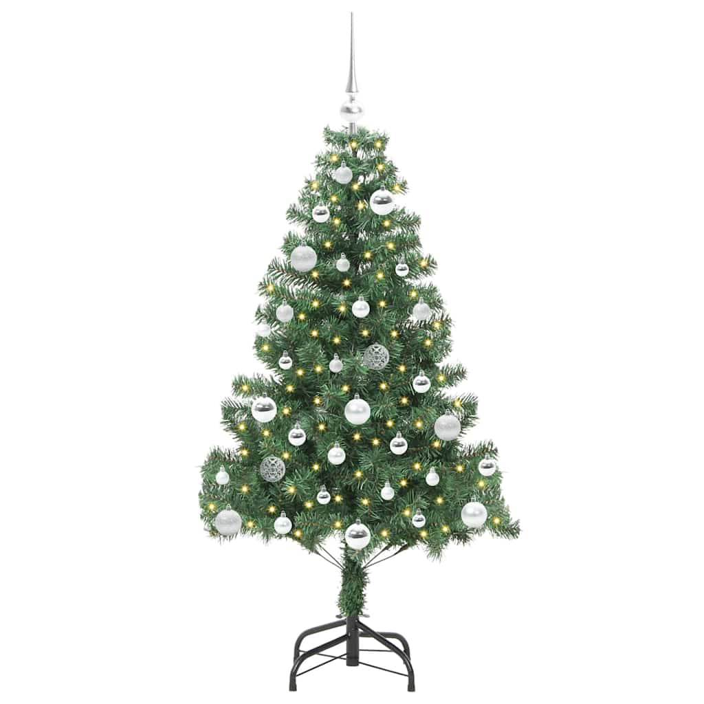VidaXL Weihnachtsbaum mit 150 LEDs mit standardmäßigem grünem 150 cm PVC
