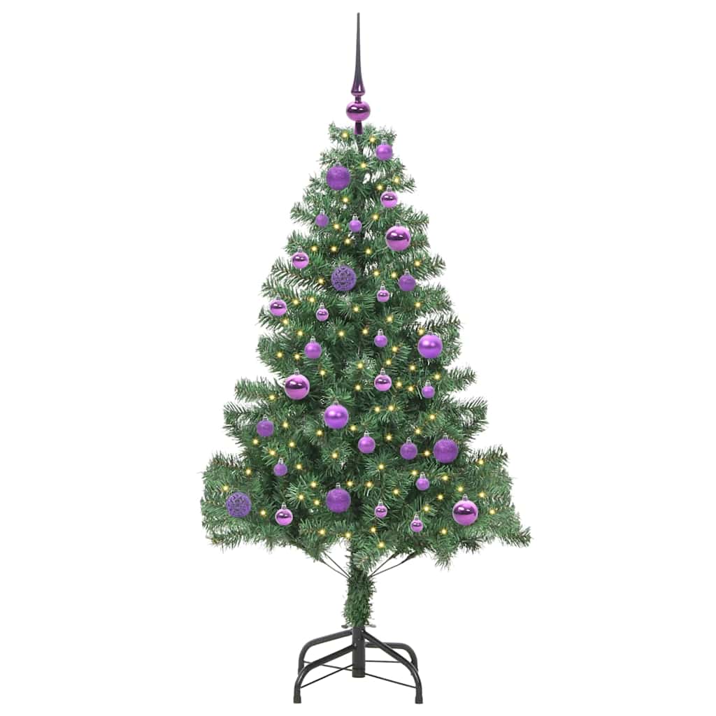VidaXL Weihnachtsbaum mit 150 LEDs mit standardmäßigem grünem 150 cm PVC