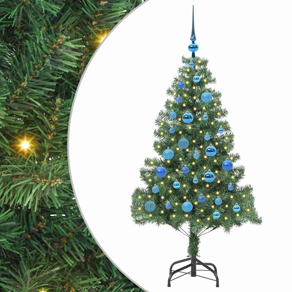VidaXL Weihnachtsbaum mit 150 LEDs mit standardmäßigem grünem 150 cm PVC