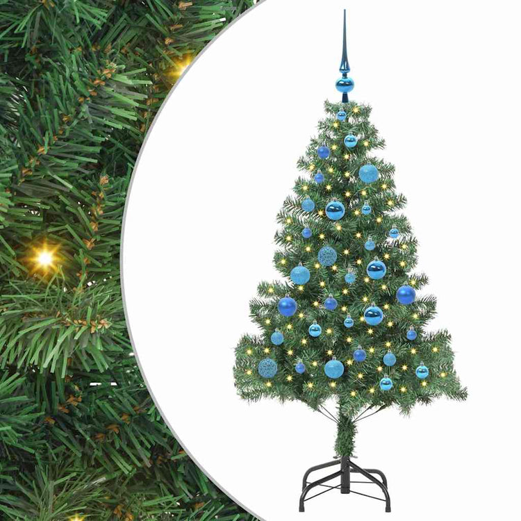 VidaXL Weihnachtsbaum mit 150 LEDs mit standardmäßigem grünem 150 cm PVC
