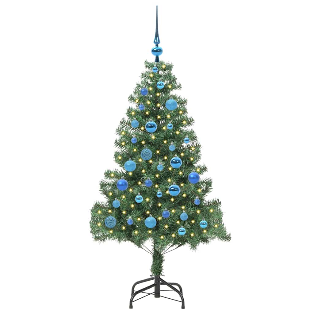 VidaXL Weihnachtsbaum mit 150 LEDs mit standardmäßigem grünem 150 cm PVC