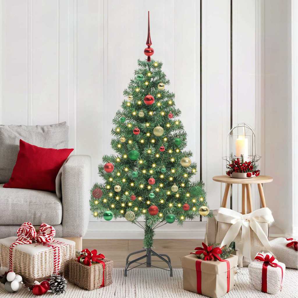 VidaXL Weihnachtsbaum mit 150 LEDs mit standardmäßigem grünem 150 cm PVC