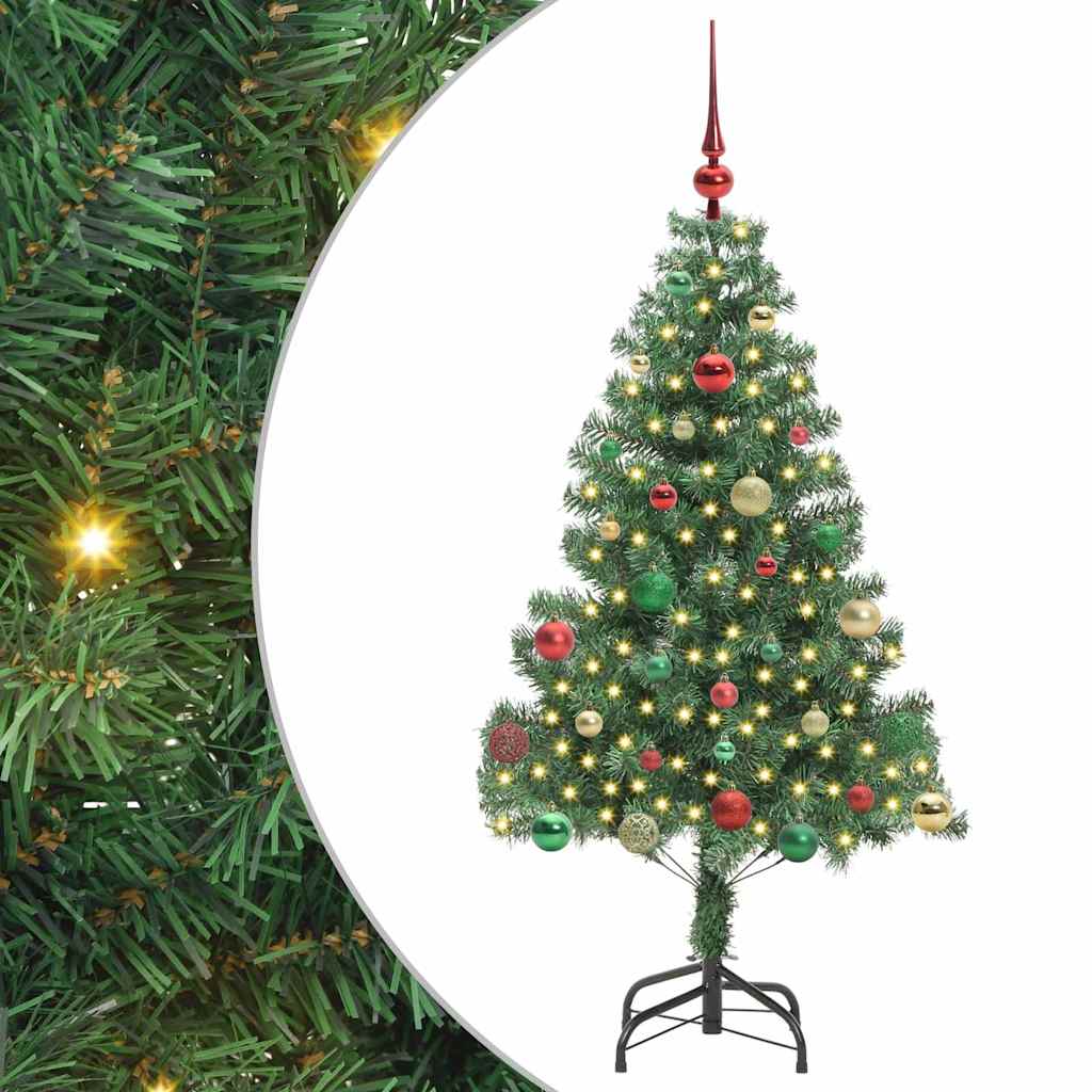 VidaXL Weihnachtsbaum mit 150 LEDs mit standardmäßigem grünem 150 cm PVC