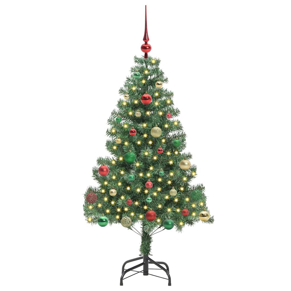 VidaXL Weihnachtsbaum mit 150 LEDs mit standardmäßigem grünem 150 cm PVC