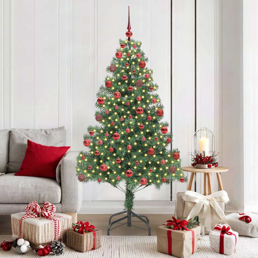 Vidaxx Weihnachtsbaum mit 300 LEDs mit standardmäßigem grünem 180 cm PVC
