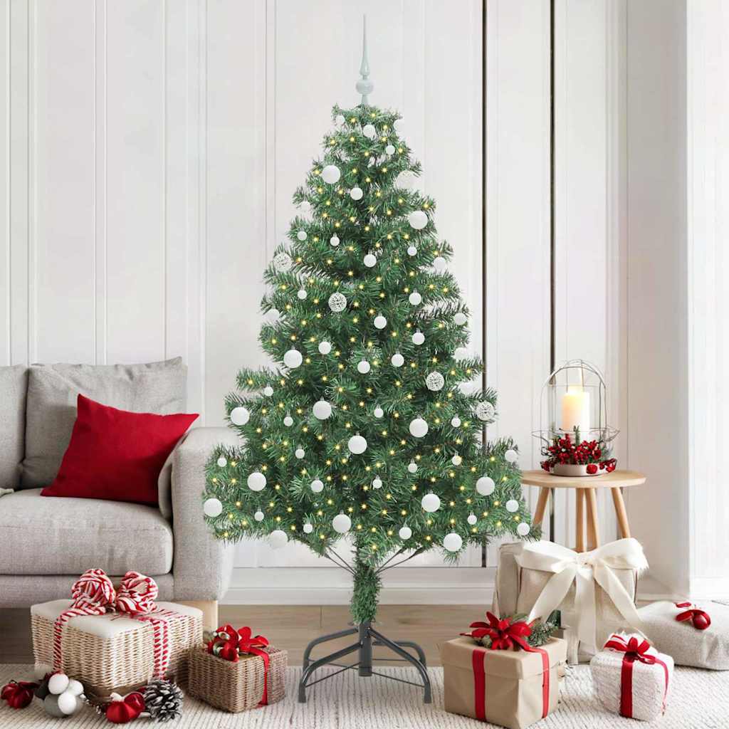 Vidaxx Weihnachtsbaum mit 300 LEDs mit standardmäßigem grünem 180 cm PVC