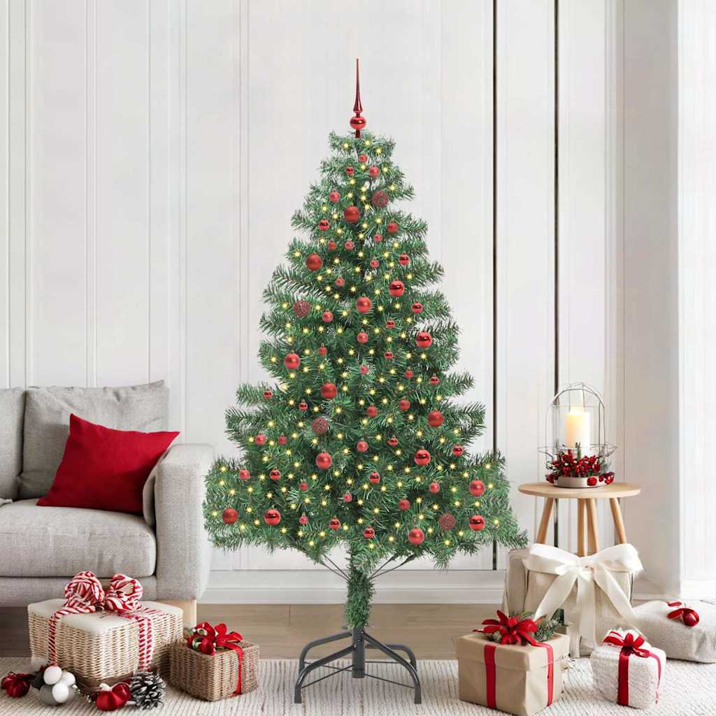 VidaXL Weihnachtsbaum mit 300 LEDs mit standardmäßigem grünem 210 cm PVC