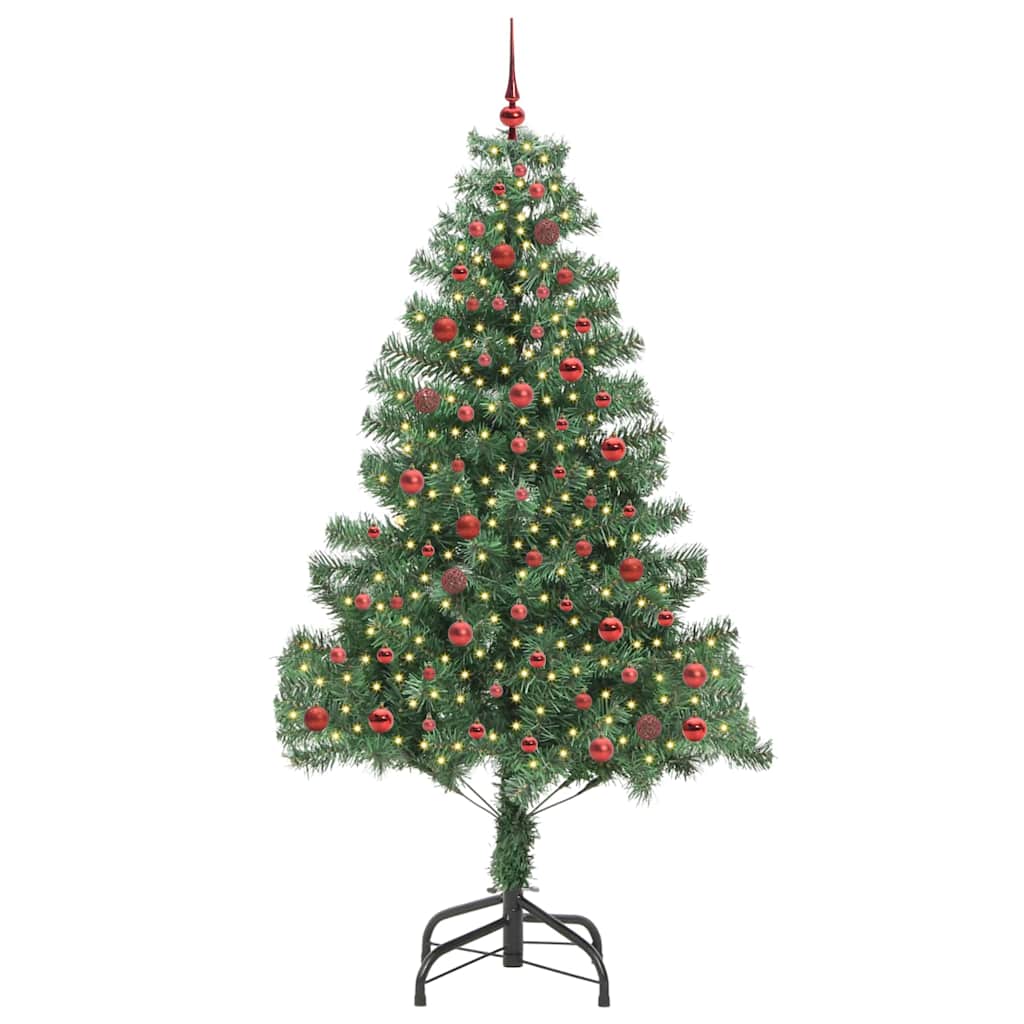 VidaXL Weihnachtsbaum mit 300 LEDs mit standardmäßigem grünem 210 cm PVC