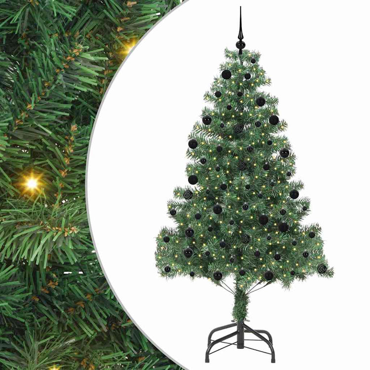 VidaXL Weihnachtsbaum mit 300 LEDs mit standardmäßigem grünem 210 cm PVC
