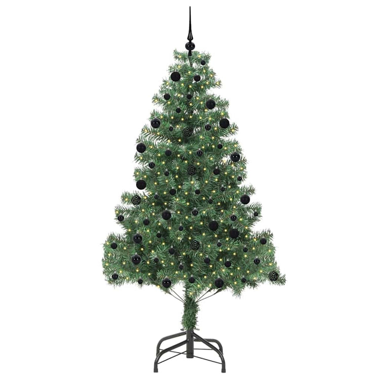 VidaXL Weihnachtsbaum mit 300 LEDs mit standardmäßigem grünem 210 cm PVC