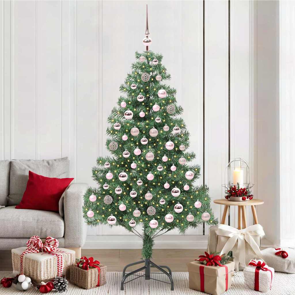 VidaXL Weihnachtsbaum mit 300 LEDs mit standardmäßigem grünem 210 cm PVC