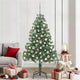 VidaXL Weihnachtsbaum mit 300 LEDs mit standardmäßigem grünem 210 cm PVC