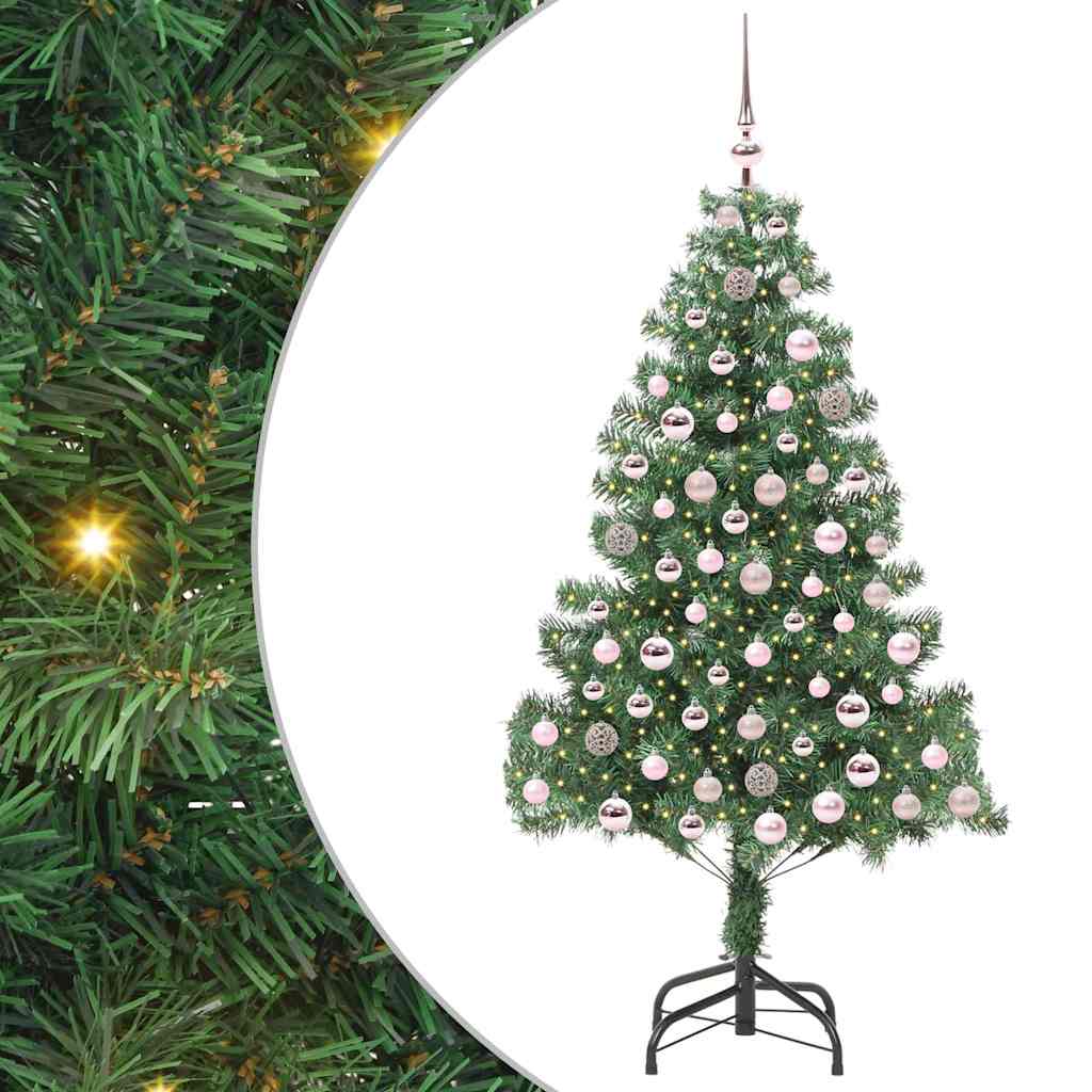 VidaXL Weihnachtsbaum mit 300 LEDs mit standardmäßigem grünem 210 cm PVC