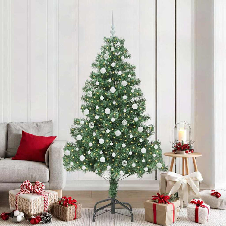 VidaXL Weihnachtsbaum mit 300 LEDs mit standardmäßigem grünem 210 cm PVC