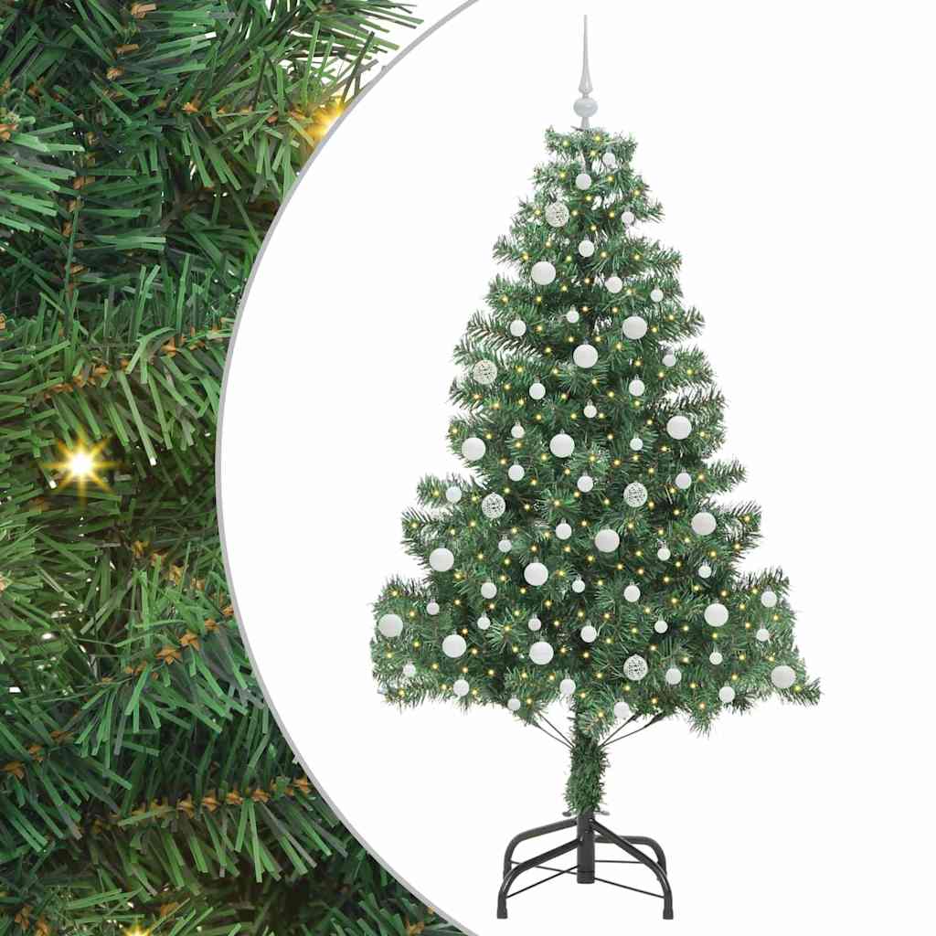 VidaXL Weihnachtsbaum mit 300 LEDs mit standardmäßigem grünem 210 cm PVC