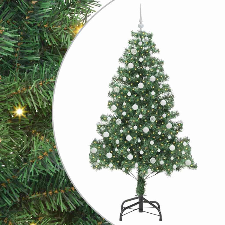 VidaXL Weihnachtsbaum mit 300 LEDs mit standardmäßigem grünem 210 cm PVC