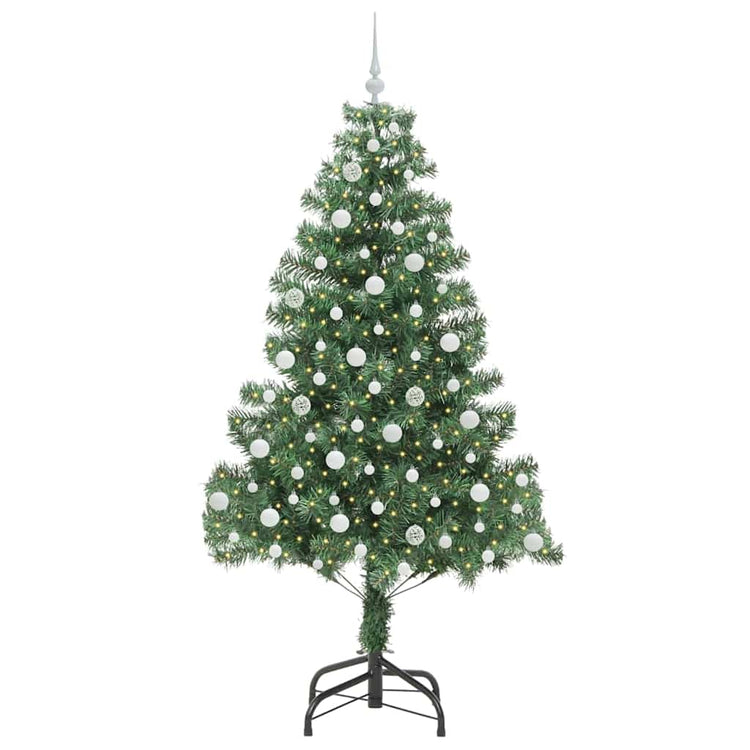 VidaXL Weihnachtsbaum mit 300 LEDs mit standardmäßigem grünem 210 cm PVC