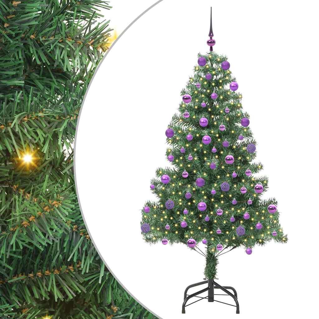 VidaXL Weihnachtsbaum mit 300 LEDs mit standardmäßigem grünem 210 cm PVC