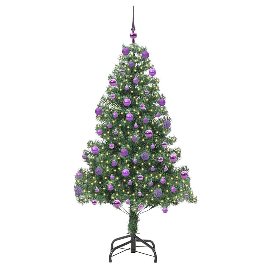 VidaXL Weihnachtsbaum mit 300 LEDs mit standardmäßigem grünem 210 cm PVC