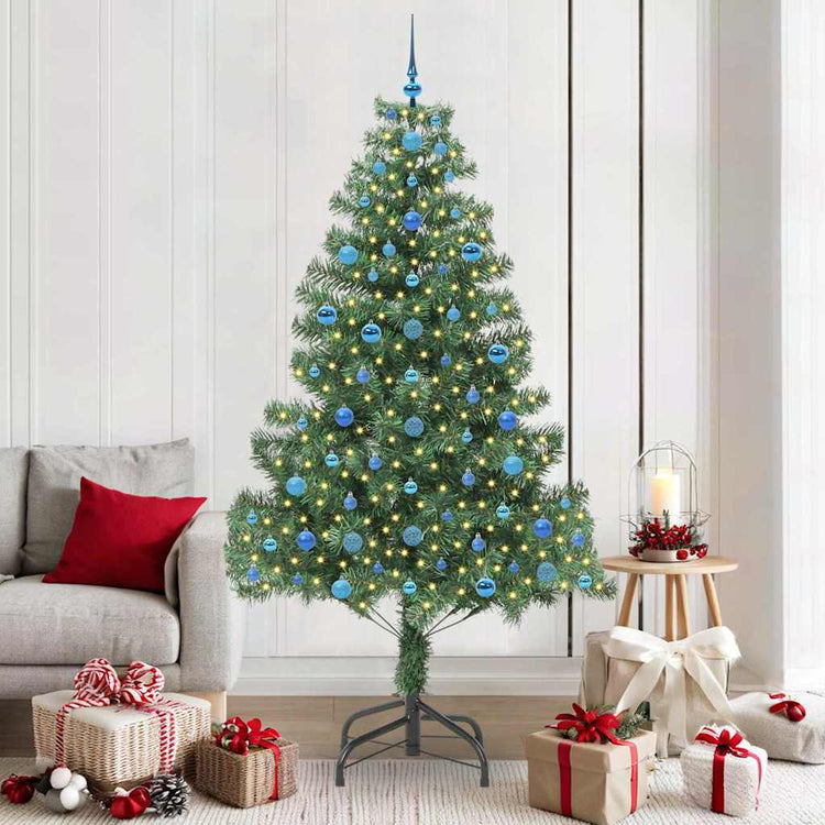 VidaXL Weihnachtsbaum mit 300 LEDs mit standardmäßigem grünem 210 cm PVC