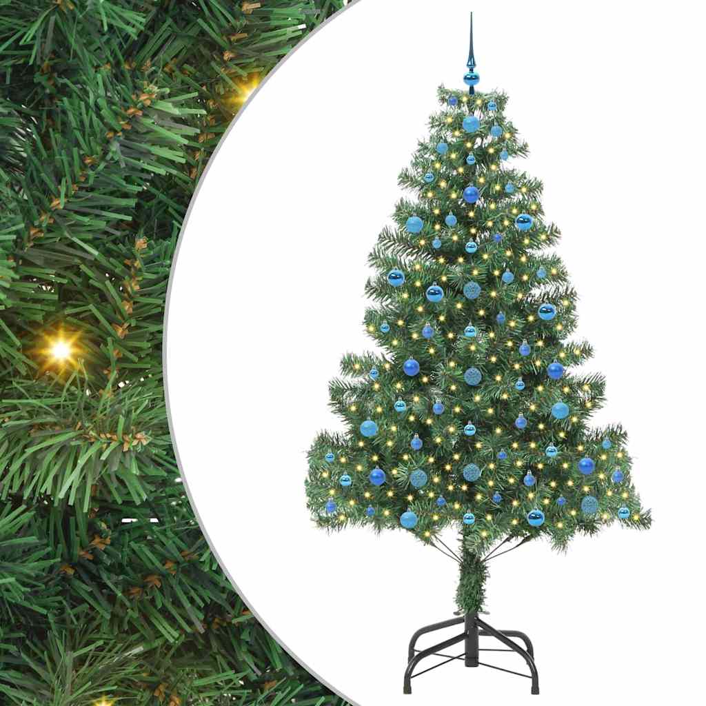 VidaXL Weihnachtsbaum mit 300 LEDs mit standardmäßigem grünem 210 cm PVC