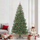 VidaXL Weihnachtsbaum mit 300 LEDs mit standardmäßigem grünem 240 cm PVC