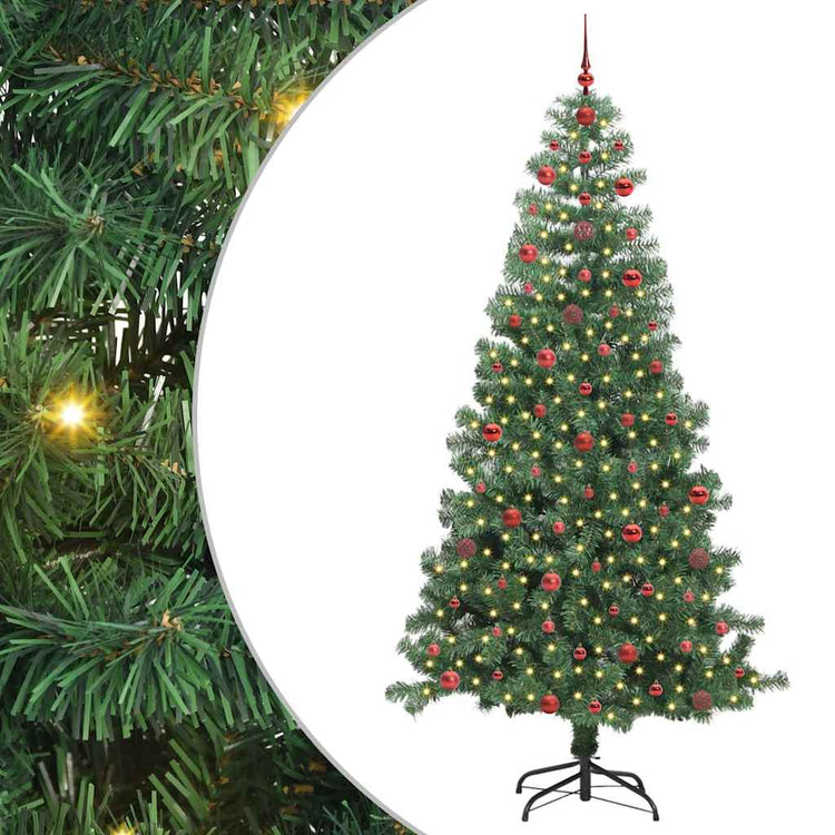 VidaXL Weihnachtsbaum mit 300 LEDs mit standardmäßigem grünem 240 cm PVC