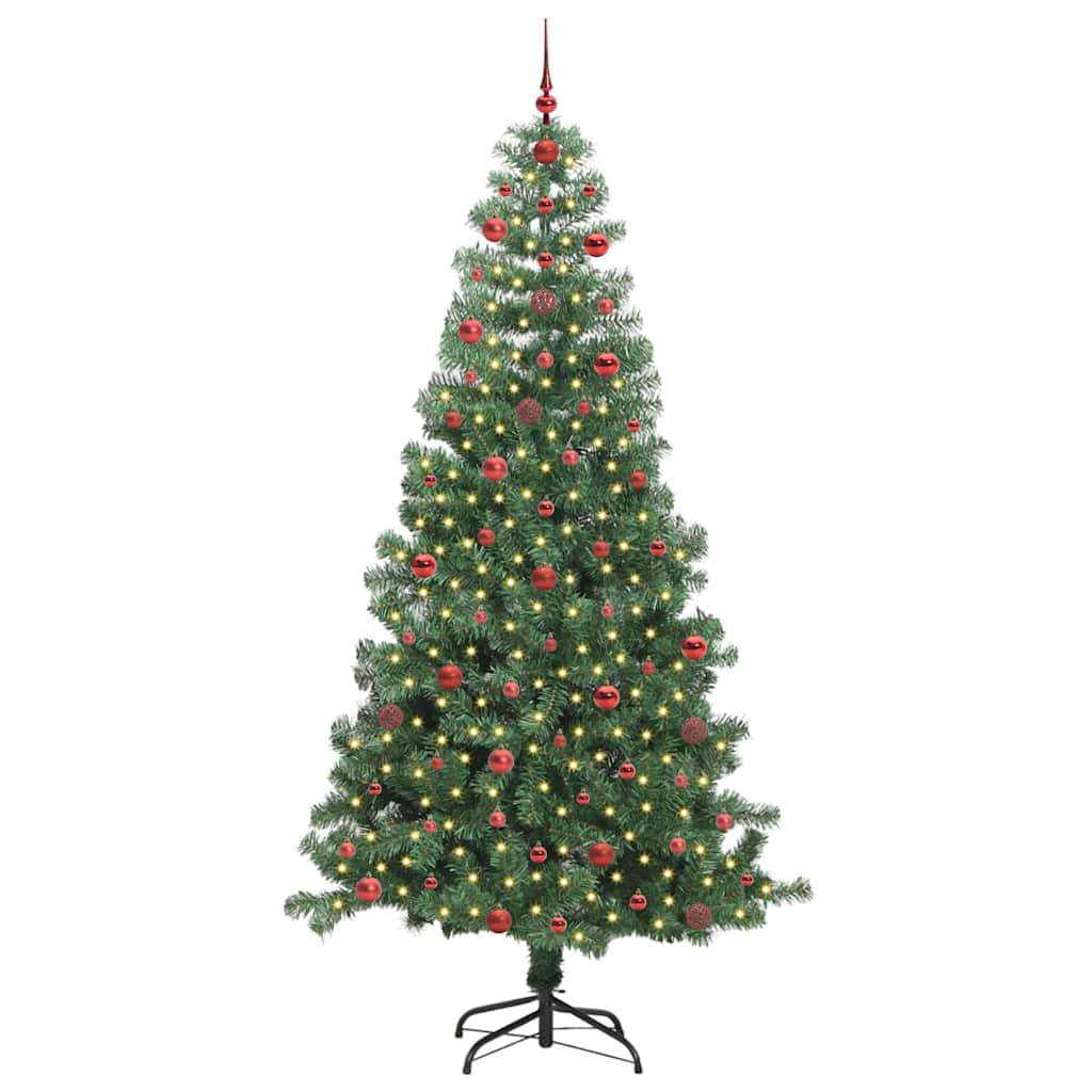 VidaXL Weihnachtsbaum mit 300 LEDs mit standardmäßigem grünem 240 cm PVC