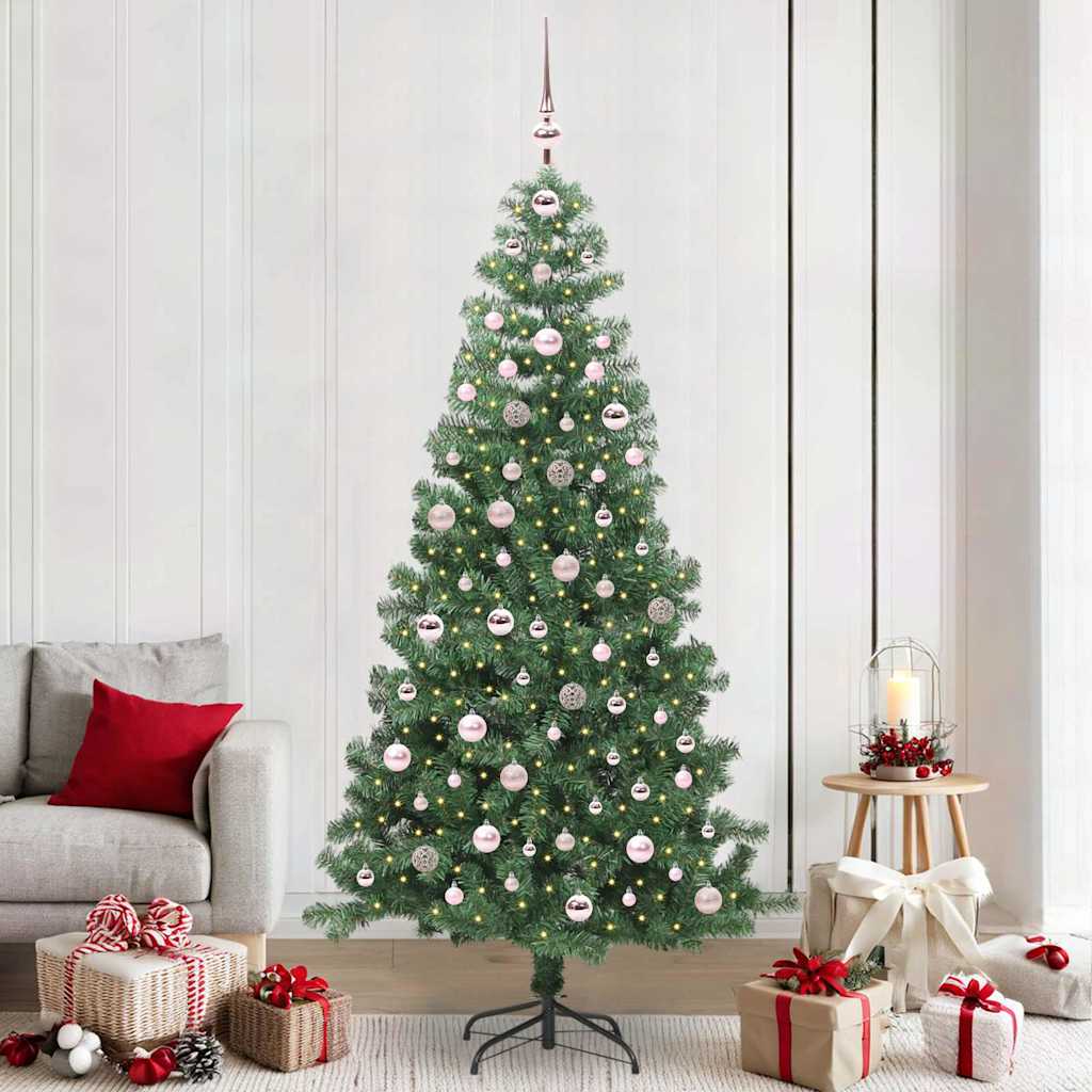 VidaXL Weihnachtsbaum mit 300 LEDs mit standardmäßigem grünem 240 cm PVC