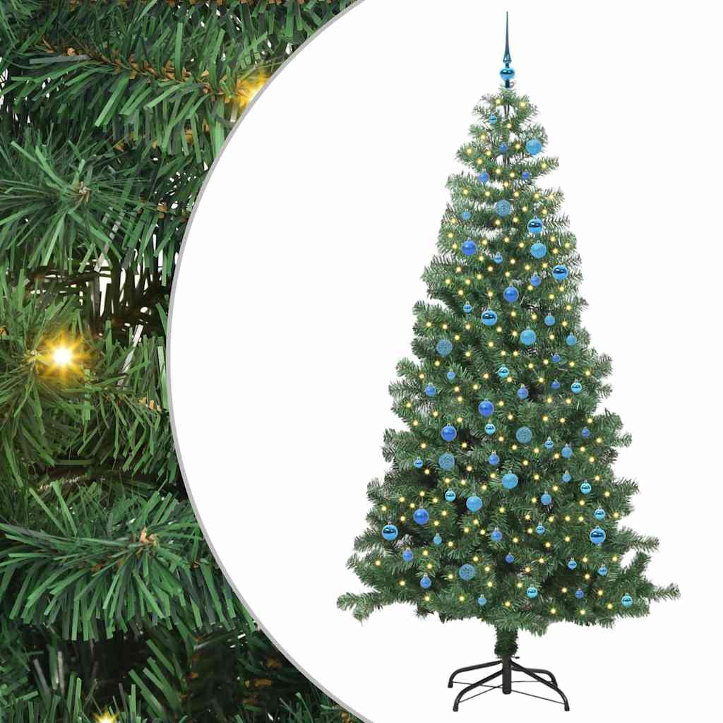 VidaXL Weihnachtsbaum mit 300 LEDs mit standardmäßigem grünem 240 cm PVC