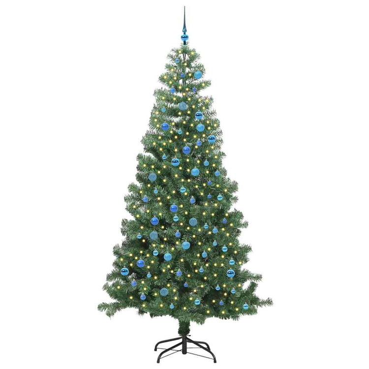 VidaXL Weihnachtsbaum mit 300 LEDs mit standardmäßigem grünem 240 cm PVC