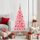 VidaXL Weihnachtsbaum mit 150 LEDs mit standardmäßigem rosa 120 cm PVC