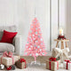 VidaXL Weihnachtsbaum mit 150 LEDs mit standardmäßigem rosa 120 cm PVC
