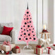 VidaXL Weihnachtsbaum mit 150 LEDs mit standardmäßigem rosa 150 cm PVC