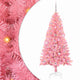 VidaXL Weihnachtsbaum mit 150 LEDs mit standardmäßigem rosa 150 cm PVC