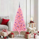 VidaXL Weihnachtsbaum mit 150 LEDs mit standardmäßigem rosa 150 cm PVC