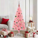 VidaXL Weihnachtsbaum mit 150 LEDs mit standardmäßigem rosa 150 cm PVC