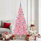 VidaXL Weihnachtsbaum mit 300 LEDs mit standardmäßigem rosa 180 cm PVC