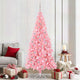 VidaXL Weihnachtsbaum mit 300 LEDs mit standardmäßigem rosa 210 cm PVC