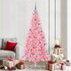 VidaXL Weihnachtsbaum mit 300 LEDs mit standardmäßigem rosa 210 cm PVC