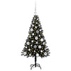 VidaXL Weihnachtsbaum mit 150 LEDs mit standardmäßigem schwarzem 120 cm PVC