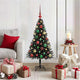 VidaXL Weihnachtsbaum mit 150 LEDs mit standardmäßigem schwarzem 120 cm PVC