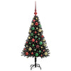 VidaXL Weihnachtsbaum mit 150 LEDs mit standardmäßigem schwarzem 120 cm PVC