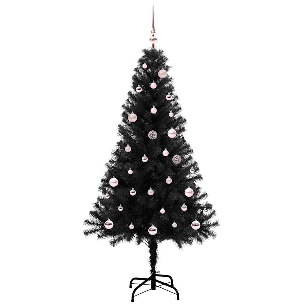 Vidaxx Weihnachtsbaum mit 150 LEDs mit standardmäßigem schwarzem 150 cm PVC
