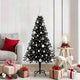 Vidaxx Weihnachtsbaum mit 150 LEDs mit standardmäßigem schwarzem 150 cm PVC
