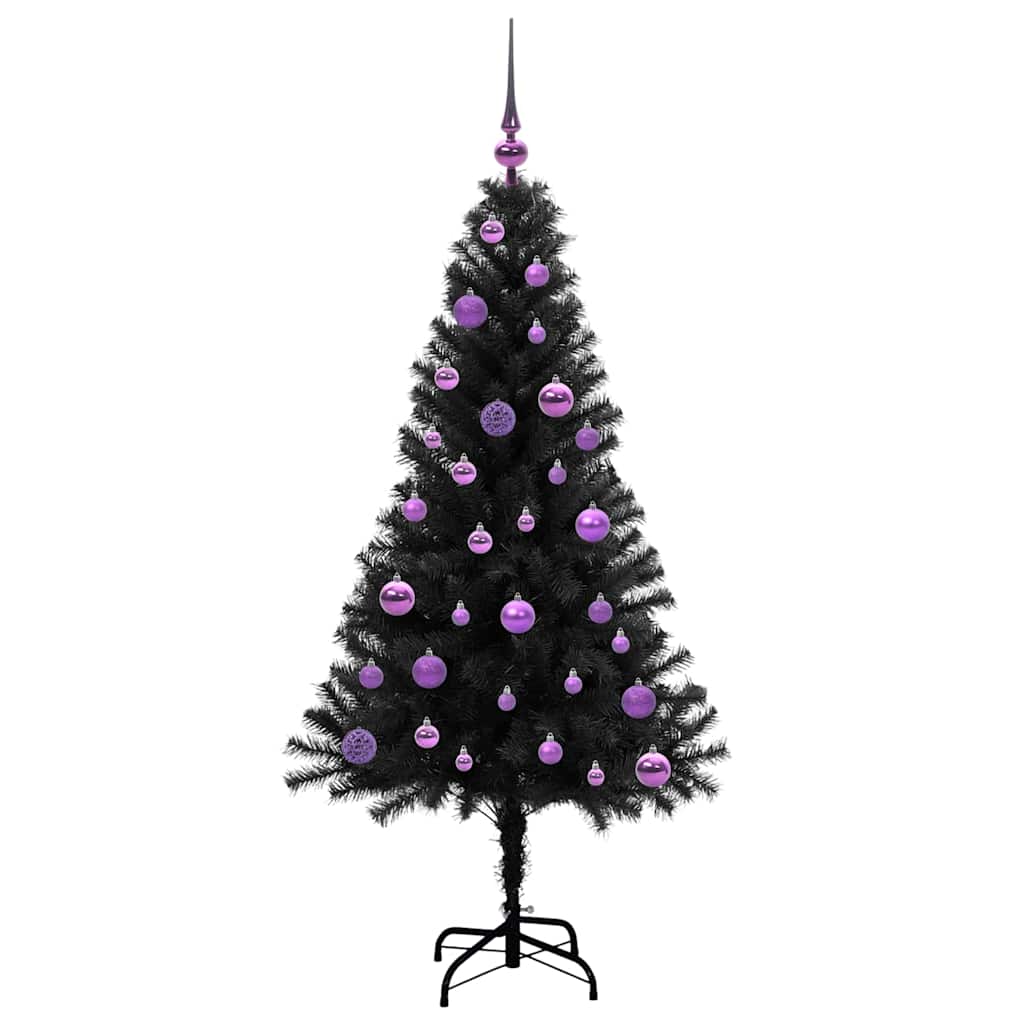 Vidaxx Weihnachtsbaum mit 150 LEDs mit standardmäßigem schwarzem 150 cm PVC