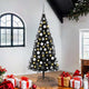 VidaXL Weihnachtsbaum mit 300 LEDs mit standardmäßigem schwarzem 180 cm PVC
