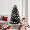 VidaXL Weihnachtsbaum mit 300 LEDs mit standardmäßigem schwarzem 180 cm PVC