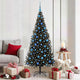 VidaXL Weihnachtsbaum mit 300 LEDs mit standardmäßigem schwarzem 180 cm PVC